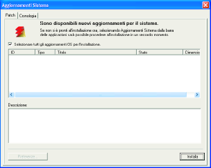 GESTIONE DI E-41/E-81 61 PER VISUALIZZARE E INSTALLARE GLI AGGIORNAMENTI CON VERIFICA ORA 1 Su E-41/E-81, fare clic su Start > Tutti i programmi > Fiery > Aggiornamenti Sistema.