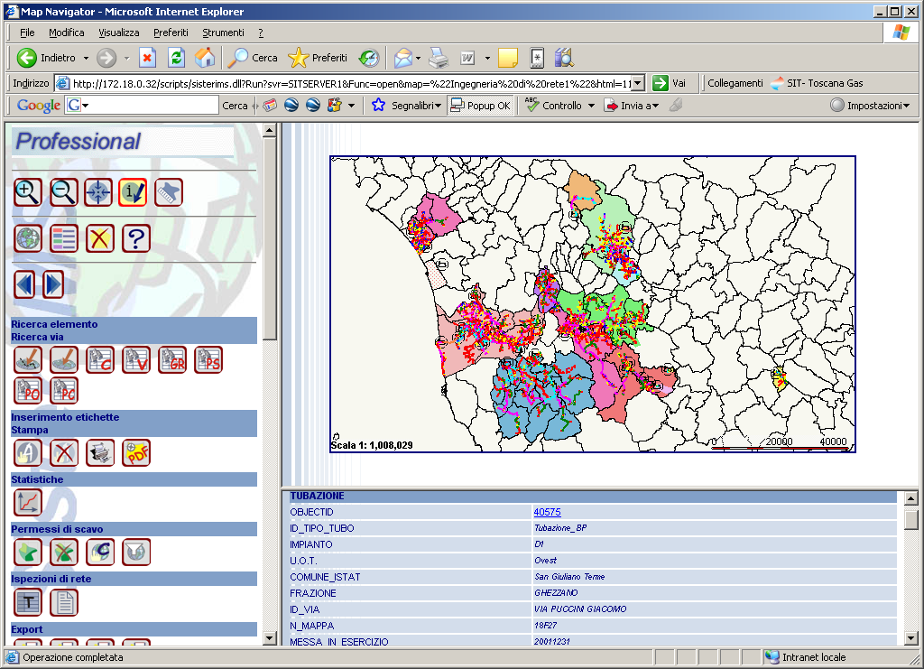 Vent anni di SIT - 2001-2008 SW Piattaforma ESRI (SDE - ArcGis ArcPad Arcgis Server IMS) HW PC Palmari - Mobile CARTOGRAFIA NUMERICA (CTR 2000 + 10000) Il passaggio da Sistema Informativo