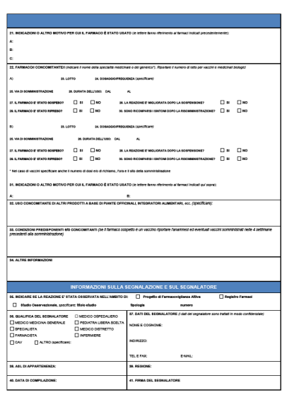 definizione "Effetto nocivo e non voluto conseguente all uso di un medicinale, include di fatto anche le reazioni derivanti da errore terapeutico, abuso, misuso, uso off label, sovradosaggio