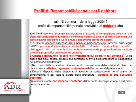 Pag. 112 PROFILI DI RESPONSABILITA PENALE PER I