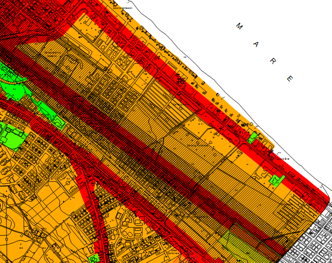 2.1.3 La classificazione acustica dell area Il Comune di Riccione dispone della classificazione acustica del territorio: esso può essere assunto a quadro di riferimento ufficiale per l area in esame.