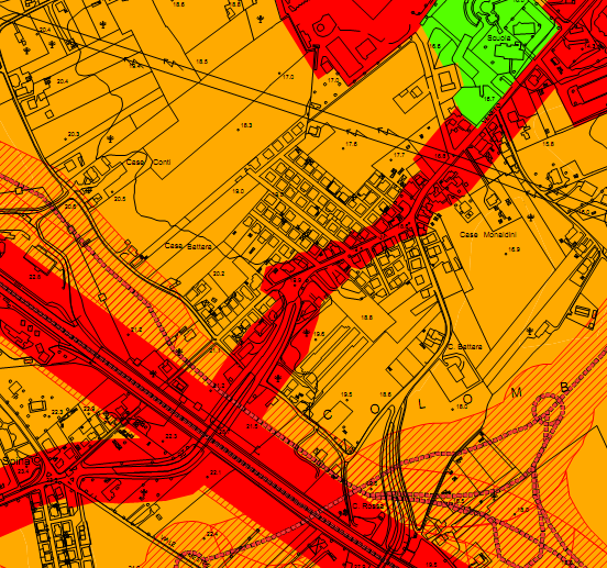 2.7.3 La classificazione acustica dell area Il Comune di Riccione dispone della classificazione acustica del territorio: esso può essere assunto a quadro di riferimento ufficiale per l area in esame.