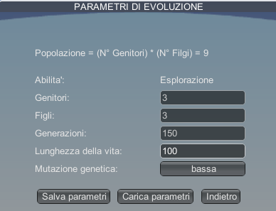 ESPERIMENTO 1 Fase I: Costruzione del robot Innanzitutto nella sezione Corpo e cervello definisco il corpo del mio robot.