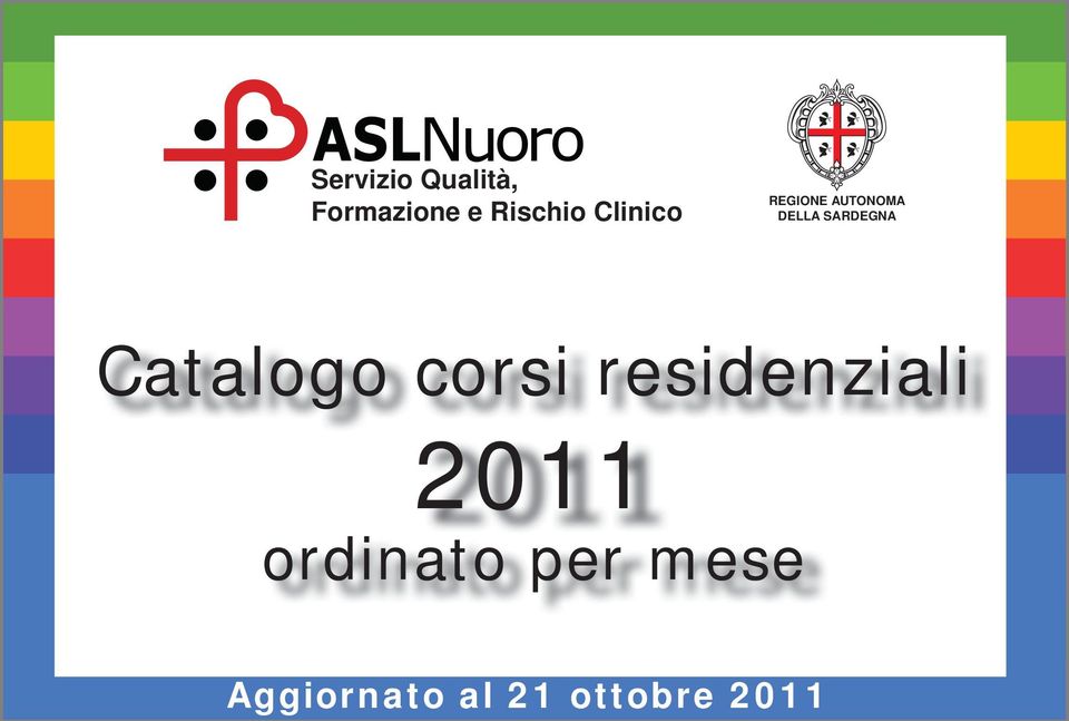 Catalogo corsi residenziali 2011