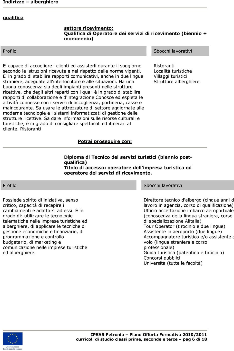 E' in grado di stabilire rapporti comunicativi, anche in due lingue straniere, adeguate all'interlocutore e alle situazioni.