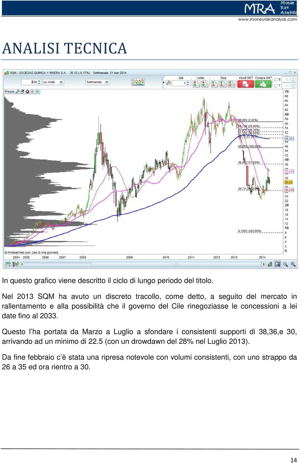 rinegoziasse le concessioni a lei date fino al 2033.