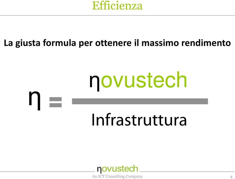 rendimento η ηovustech