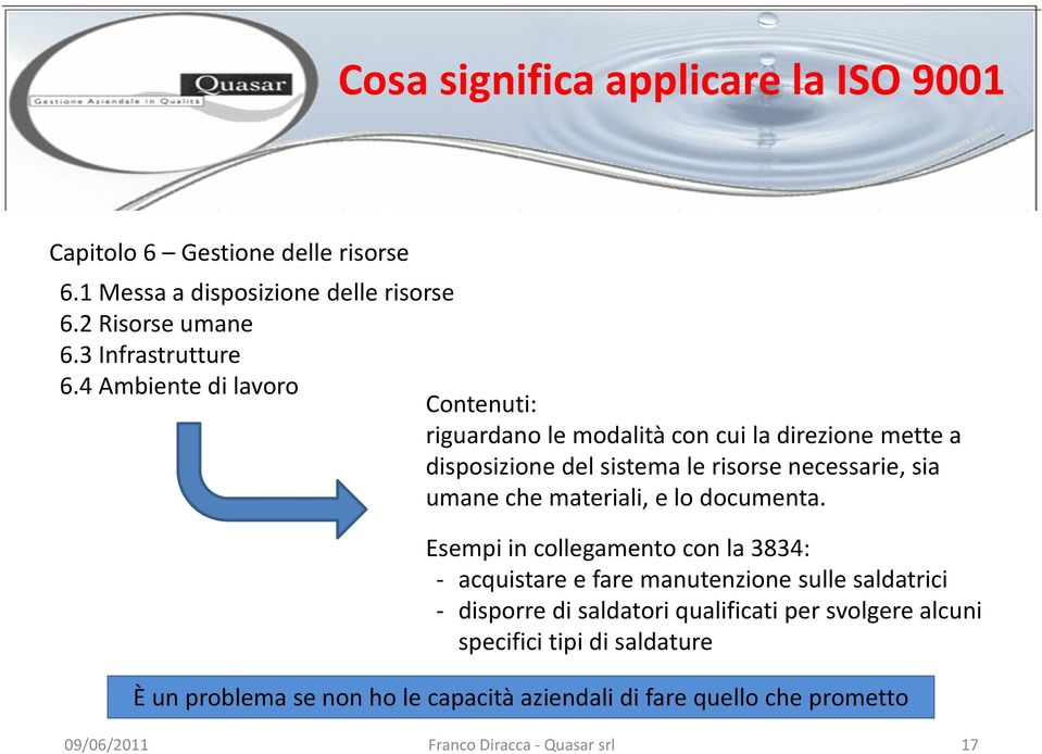 materiali, e lo documenta.