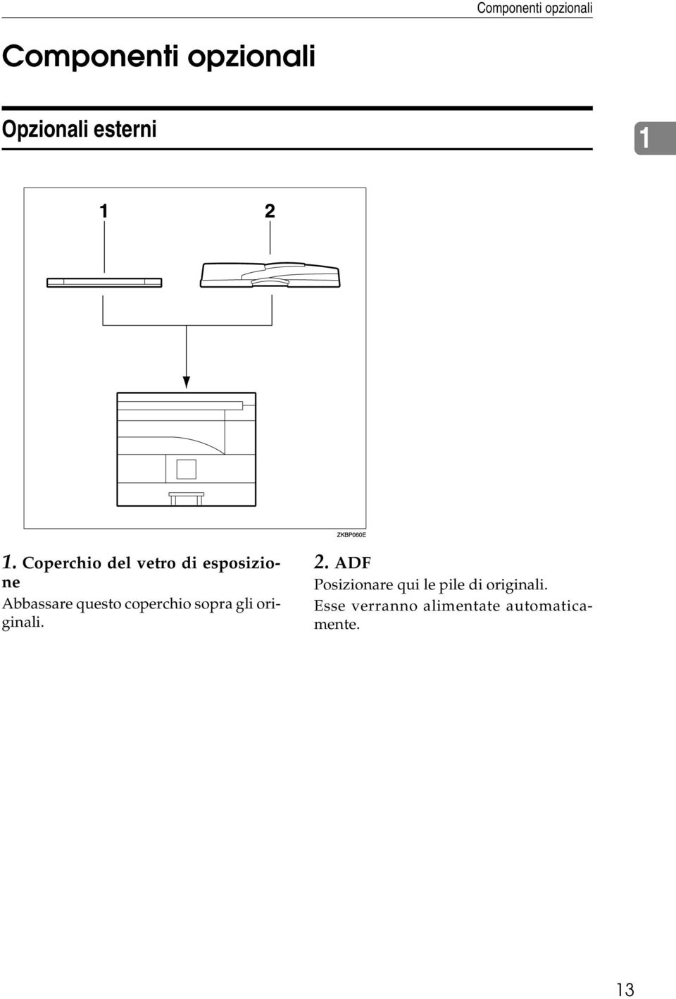 coperchio sopra gli originali. 2.