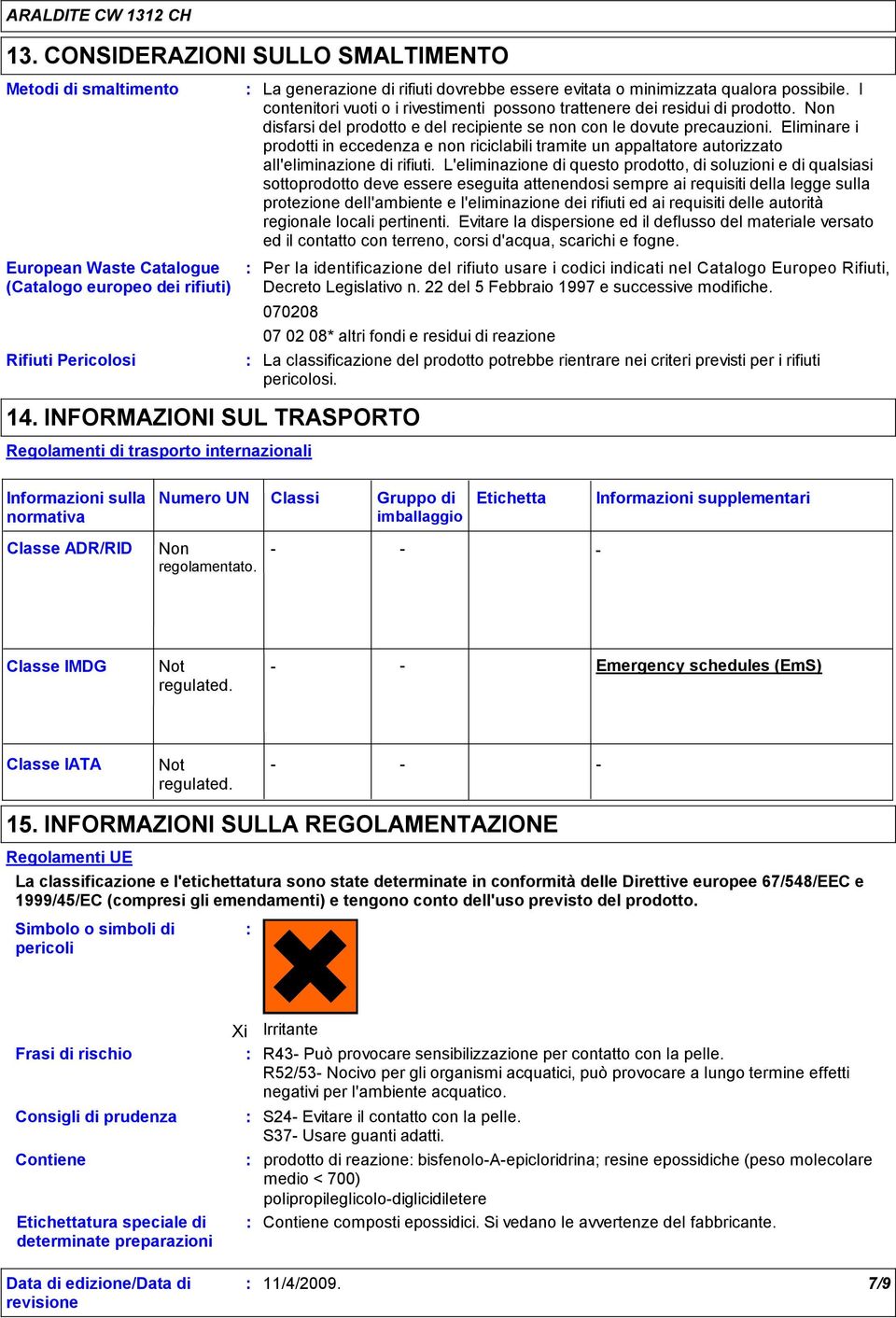 Eliminare i prodotti in eccedenza e non riciclabili tramite un appaltatore autorizzato all'eliminazione di rifiuti.