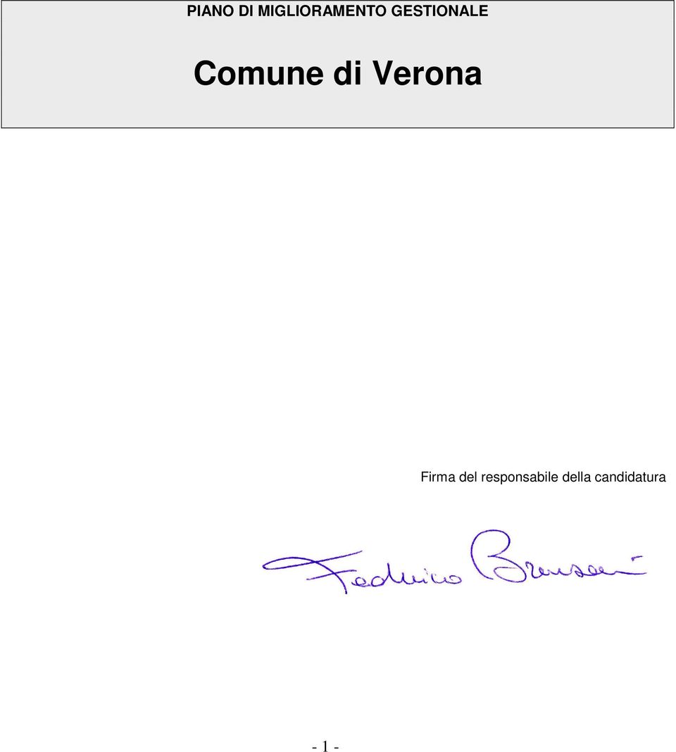 Verona Firma del