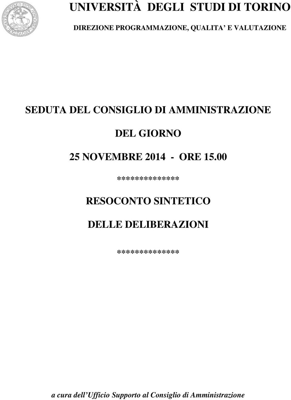 NOVEMBRE 2014 - ORE 15.