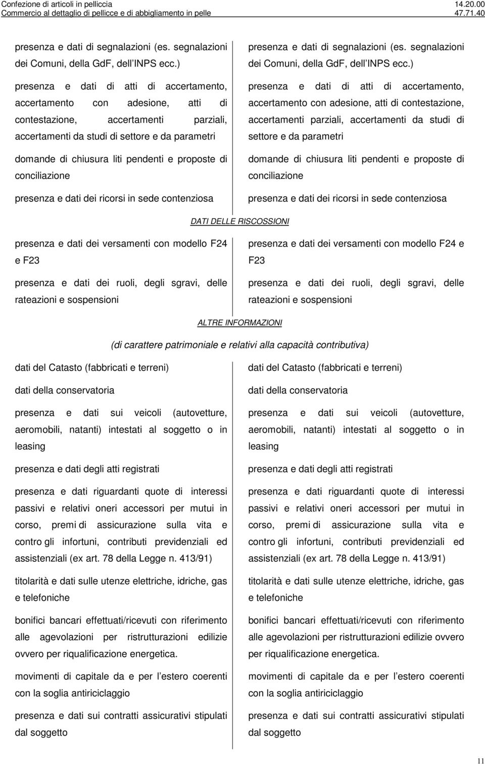 proposte di conciliazione presenza e dati dei ricorsi in sede contenziosa  proposte di conciliazione presenza e dati dei ricorsi in sede contenziosa DATI DELLE RISCOSSIONI presenza e dati dei