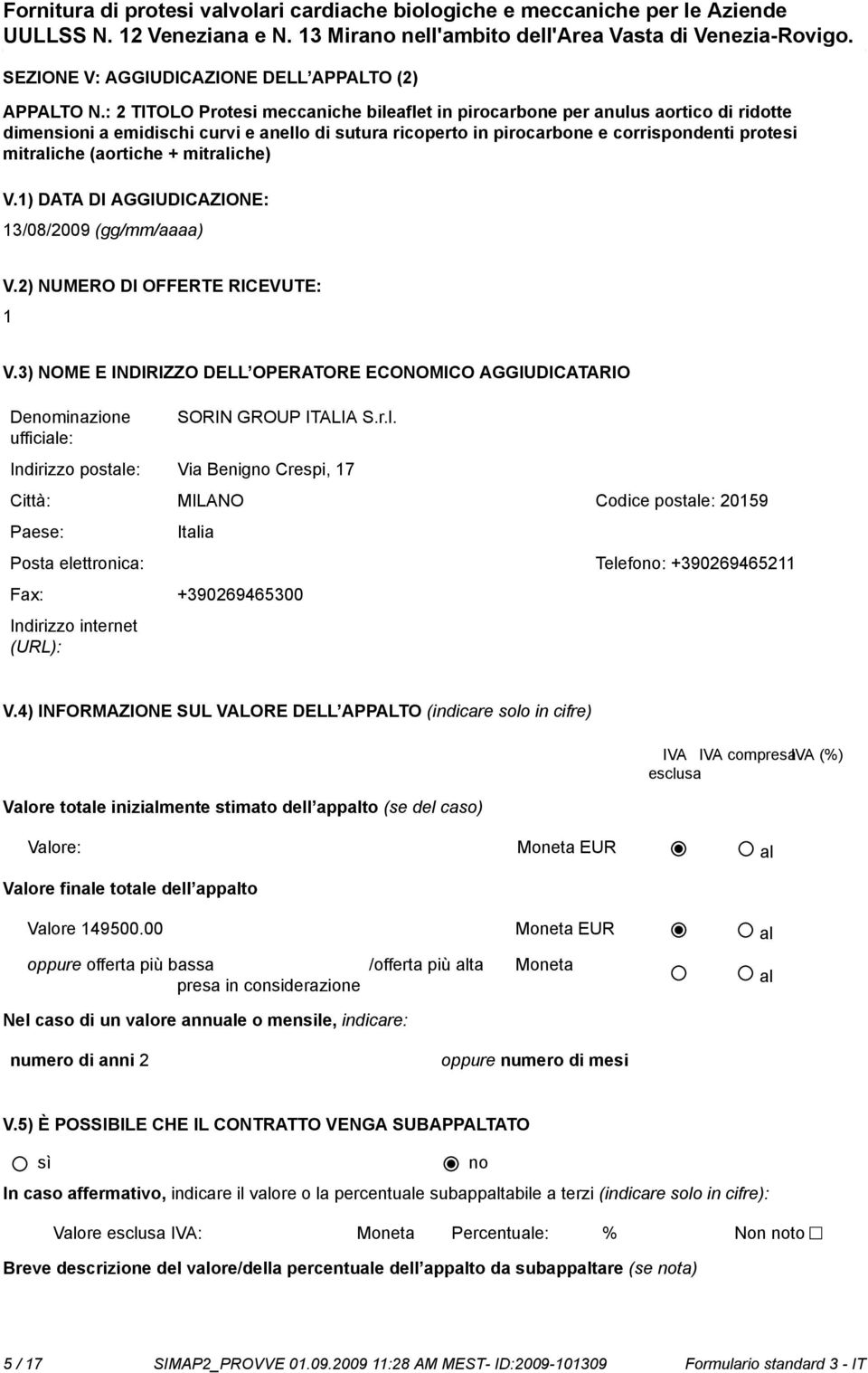 corrispondenti protesi mitrali