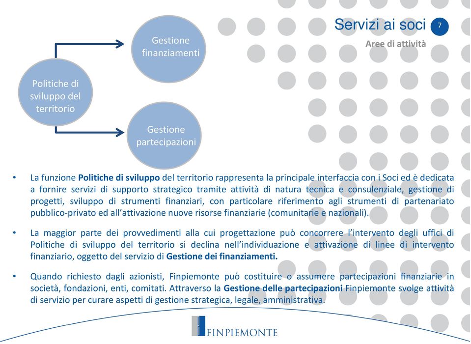 particolare riferimento agli strumenti di partenariato pubblico-privato ed all attivazione nuove risorse finanziarie (comunitarie e nazionali).