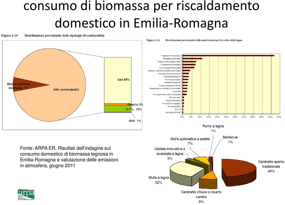 sul consumo domestico di biomassa legnosa in