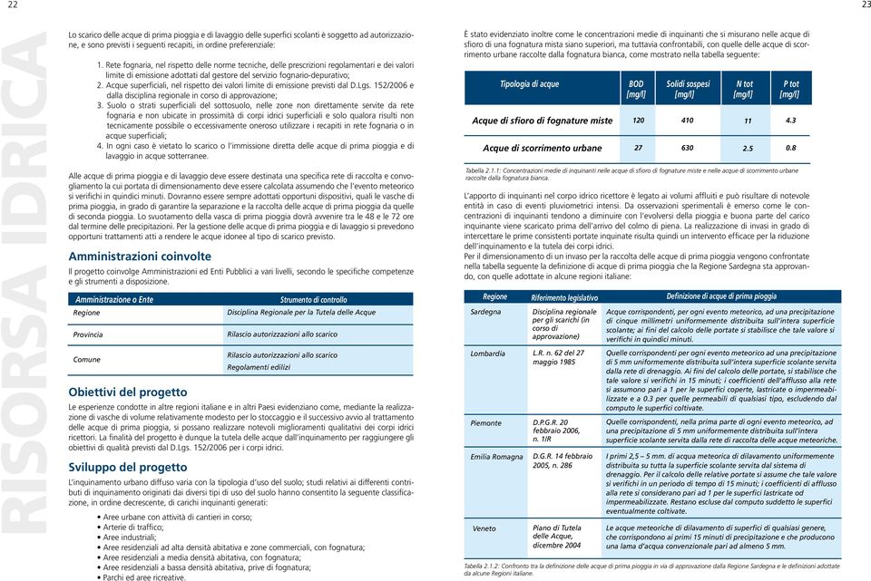 Acque superficiali, nel rispetto dei valori limite di emissione previsti dal D.Lgs. 152/2006 e dalla disciplina regionale in corso di approvazione; 3.