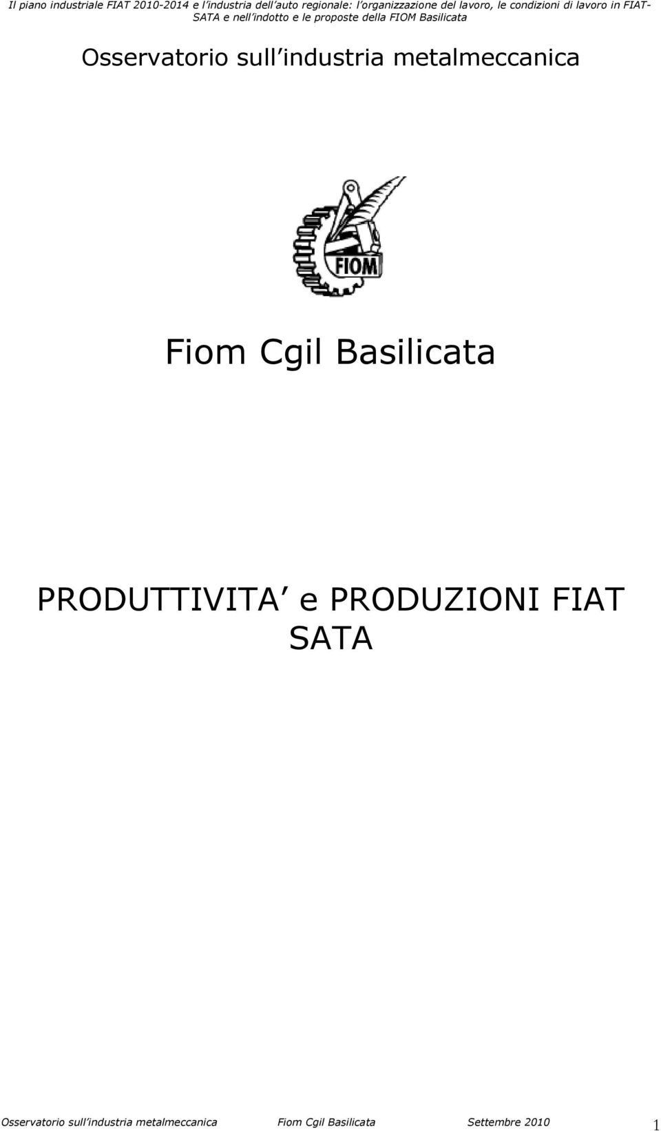 Fiom Cgil Basilicata