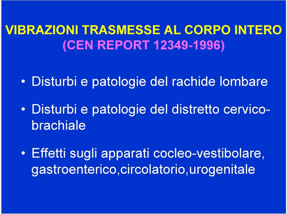 Disturbi e patologie del distretto cervicobrachiale