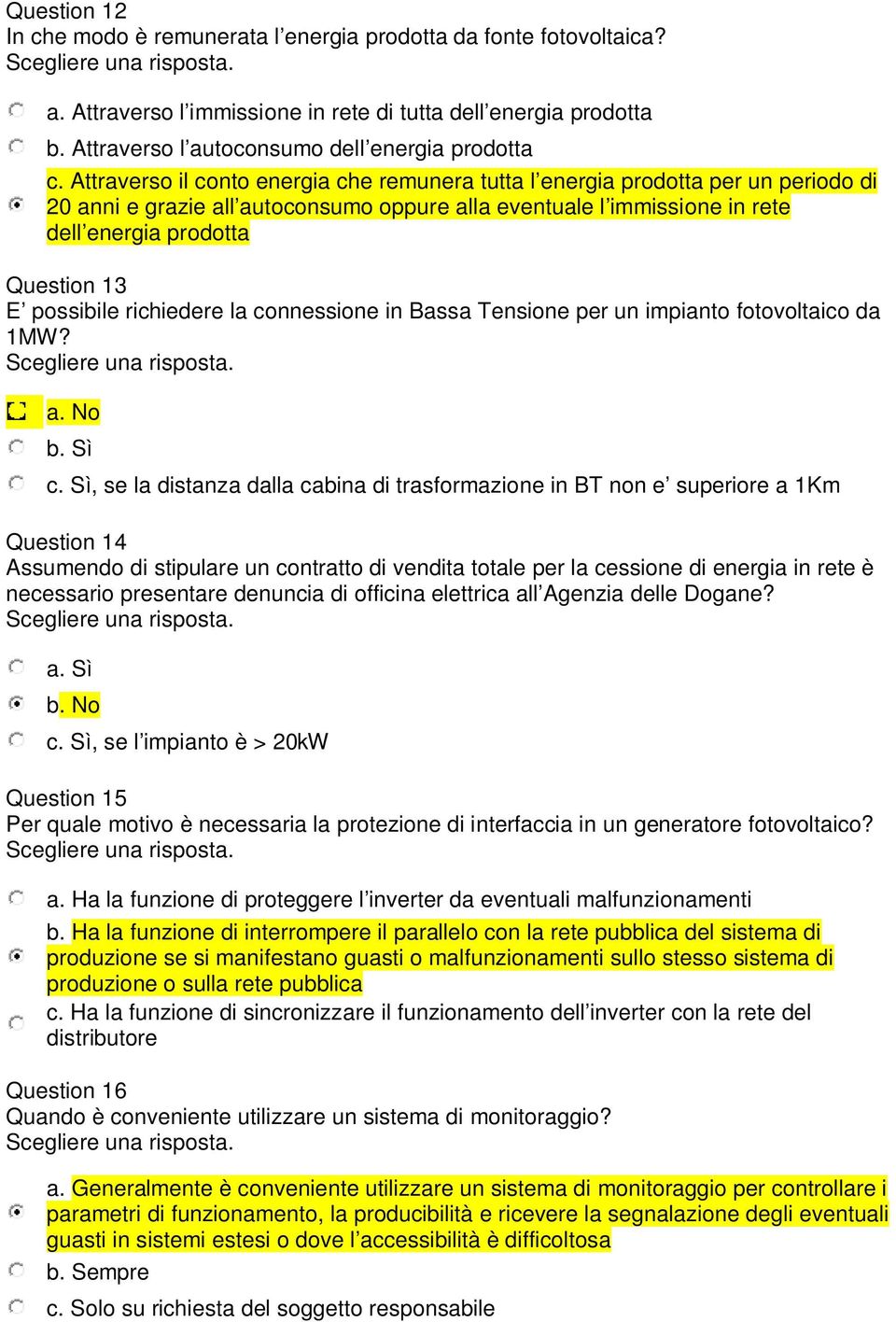 possibile richiedere la connessione in Bassa Tensione per un impianto fotovoltaico da 1MW? a. No b. Sì c.