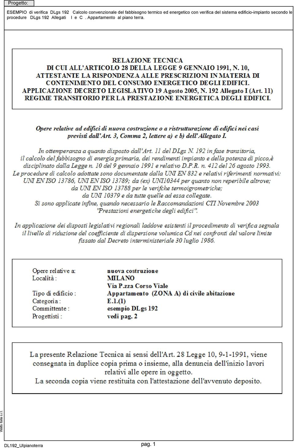 sistema edificio-impianto secondo le procedure DLgs 92