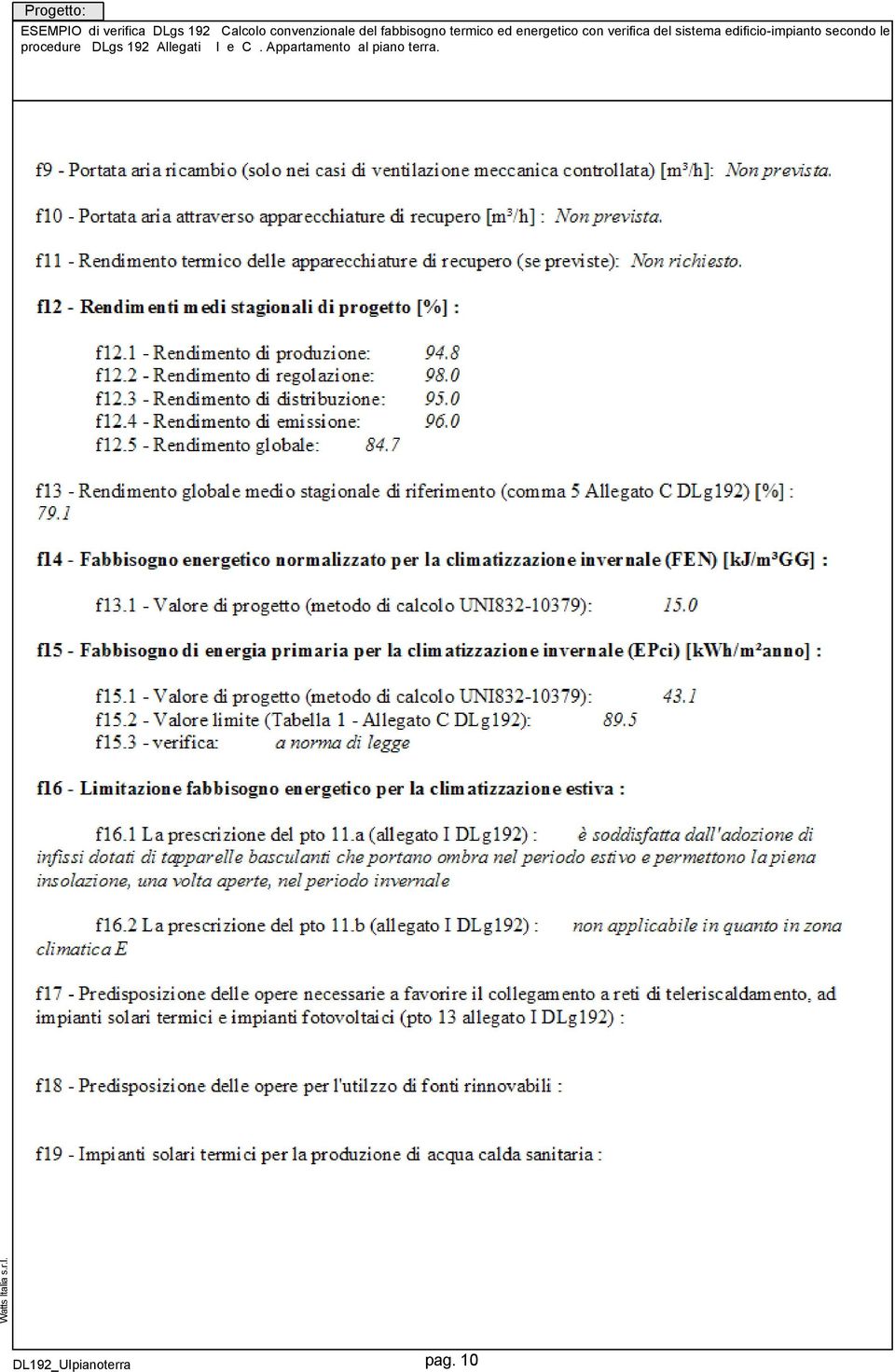 sistema edificio-impianto secondo le procedure DLgs 92