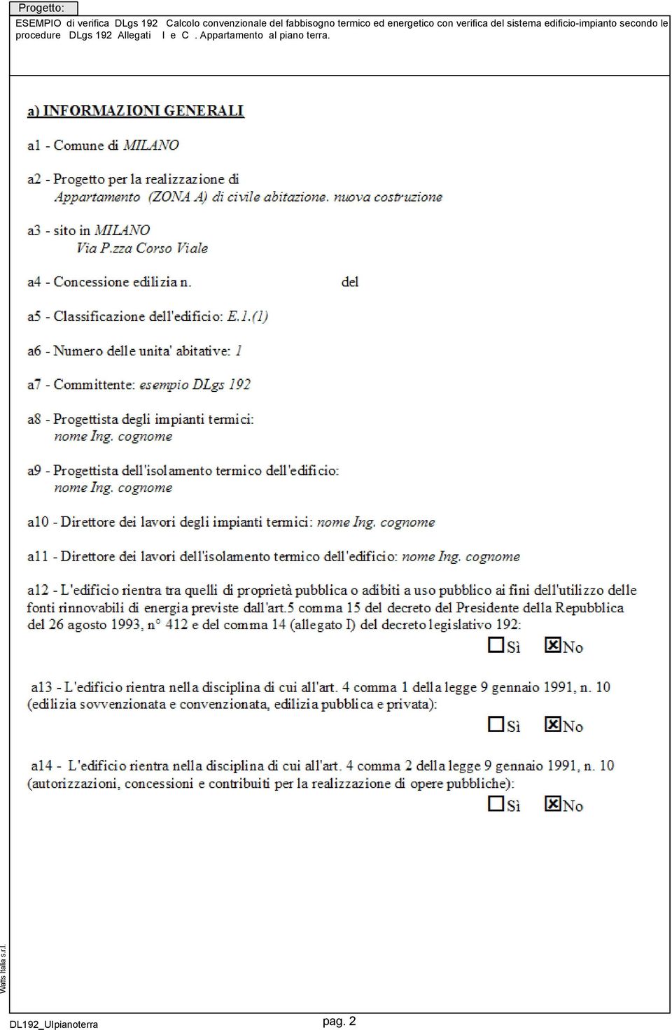 sistema edificio-impianto secondo le procedure DLgs 92