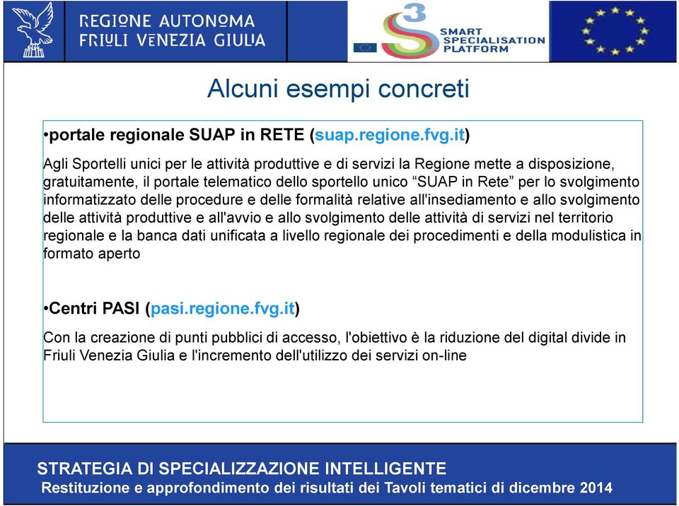 informatizzato delle procedure e delle formalità relative all'insediamento e allo svolgimento delle attività produttive e all'avvio e allo svolgimento delle attività di servizi nel