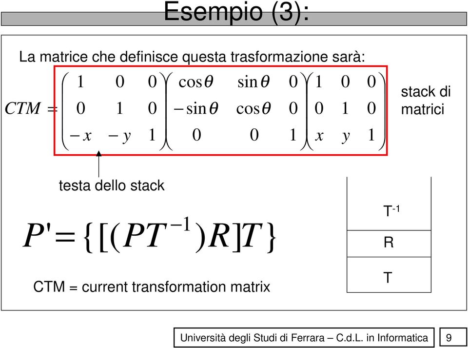 matrici teta dello tack } ] ) {[( ' R T