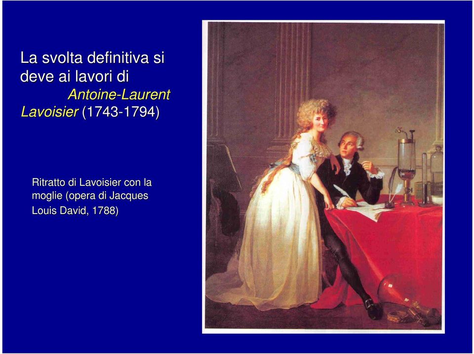 (1743-1794) 1794) Ritratto di Lavoisier
