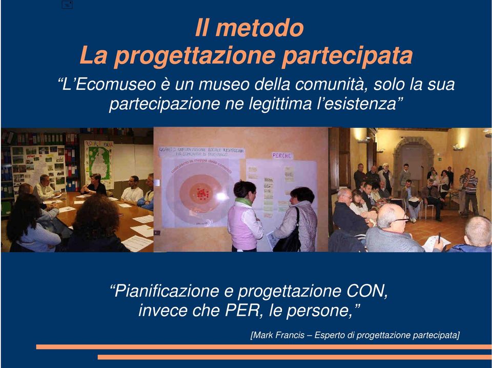 esistenza Pianificazione e progettazione CON, invece che