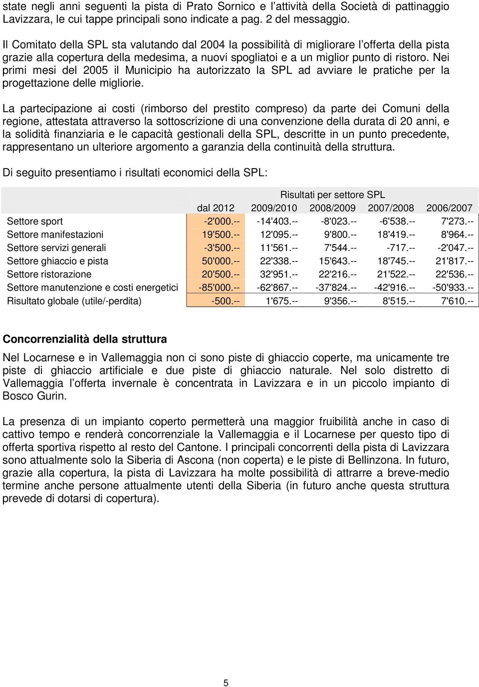 Nei primi mesi del 2005 il Municipio ha autorizzato la SPL ad avviare le pratiche per la progettazione delle migliorie.