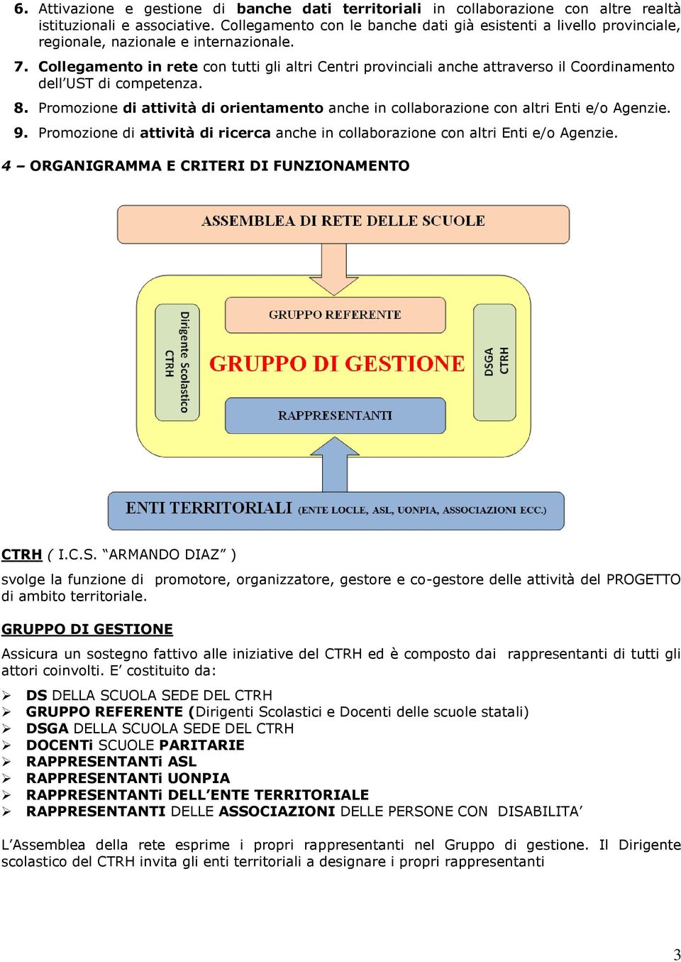 Cllegament in rete cn tutti gli altri Centri prvinciali anche attravers il Crdinament dell UST di cmpetenza. 8. Prmzine di attività di rientament anche in cllabrazine cn altri Enti e/ Agenzie. 9.