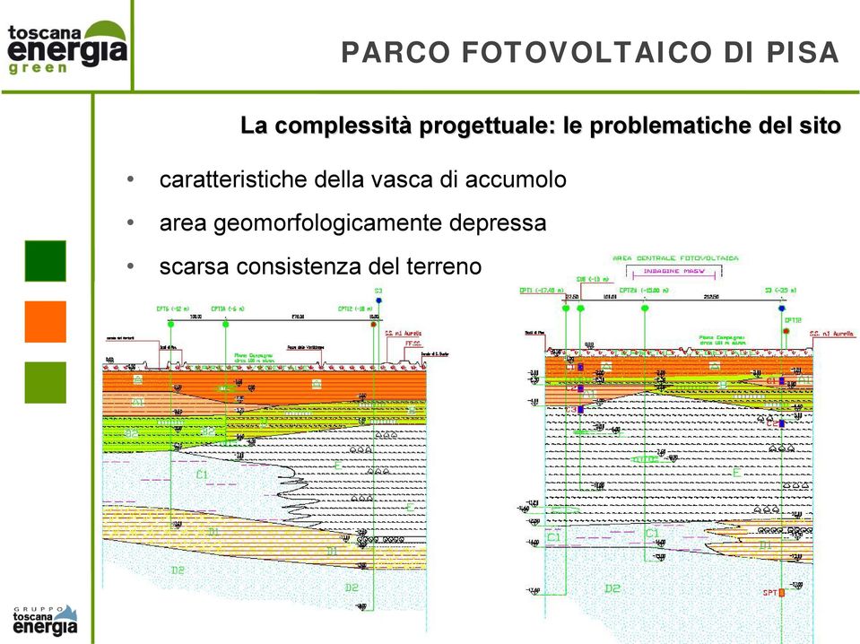 della vasca di accumolo area