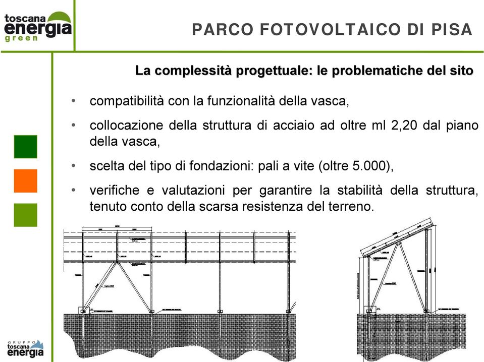 vasca, scelta del tipo di fondazioni: pali a vite (oltre 5.