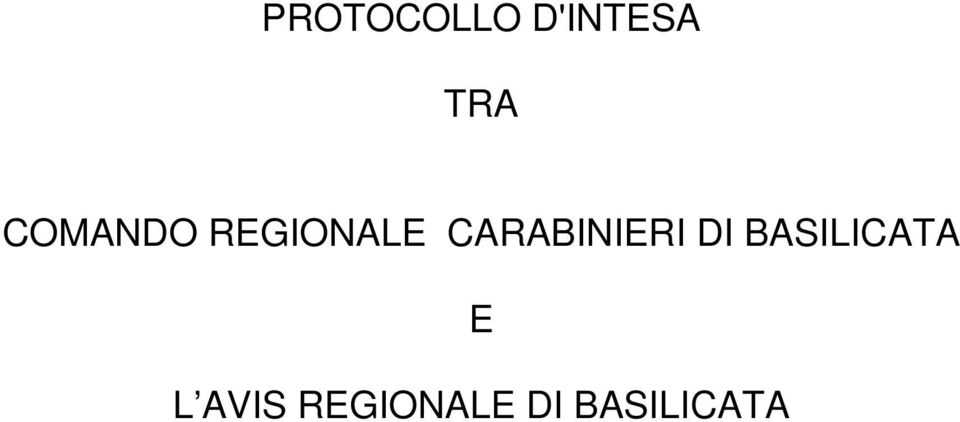 CARABINIERI DI