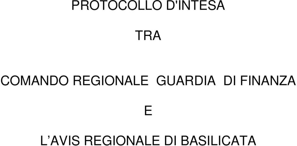 GUARDIA DI FINANZA E L