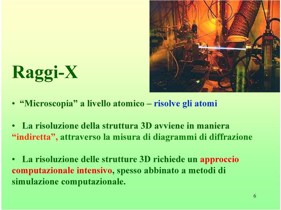 di diffrazione La risoluzione delle strutture 3D richiede un approccio