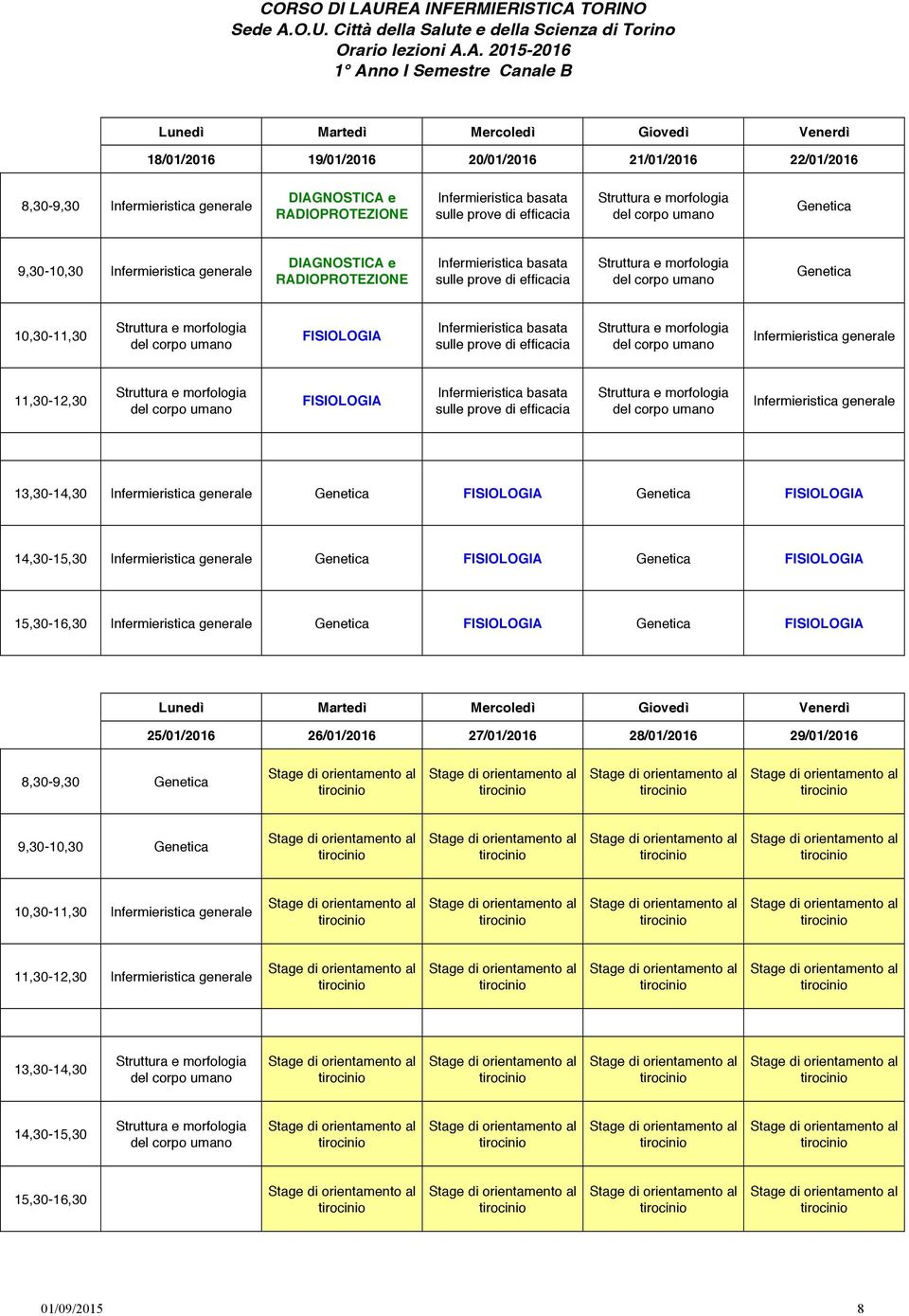 Genetica Genetica Genetica 25/01/2016 26/01/2016