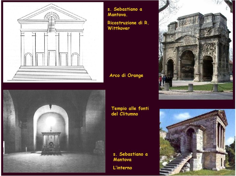 Wittkover Arco di Orange Tempio