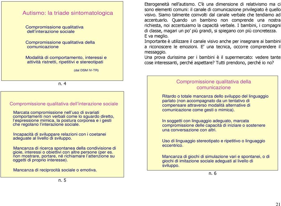 Siamo talmente coinvolti dal canale verbale che tendiamo ad accentuarlo. Quando un bambino non comprende una nostra richiesta, noi accentuiamo la capacità verbale.