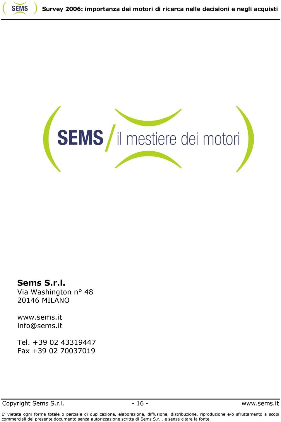 sems.it info@sems.it Tel.