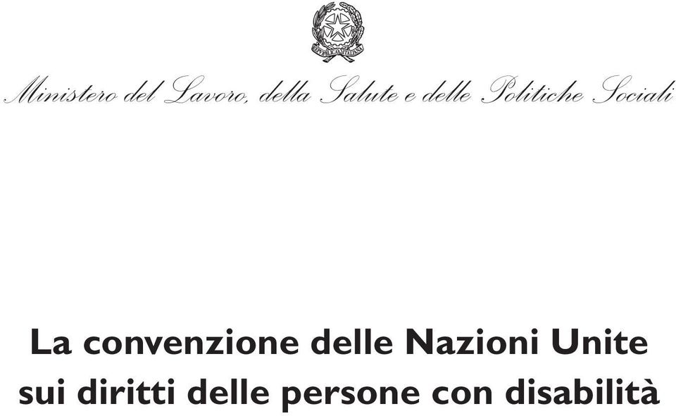 La convenzione delle Nazioni