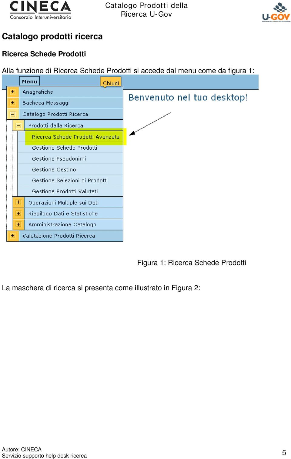 come da figura 1: Figura 1: Ricerca Schede Prodotti La