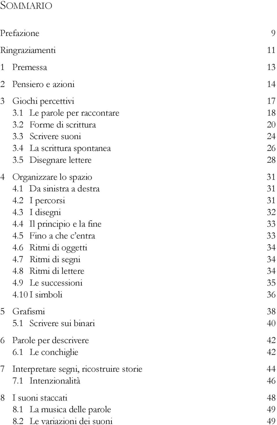 5 Fino a che c entra 33 4.6 Ritmi di oggetti 34 4.7 Ritmi di segni 34 4.8 Ritmi di lettere 34 4.9 Le successioni 35 4.10 I simboli 36 5 Grafismi 38 5.