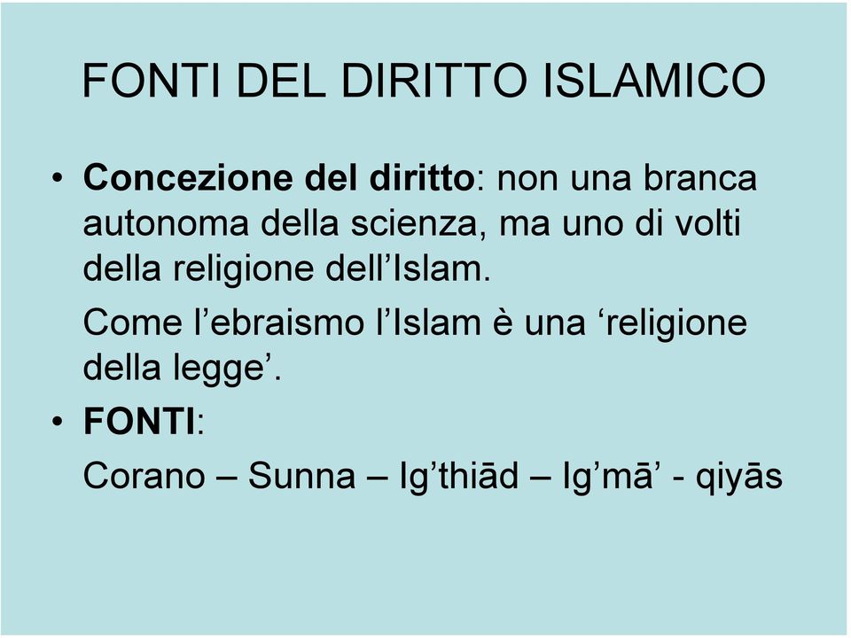 religione dell Islam.