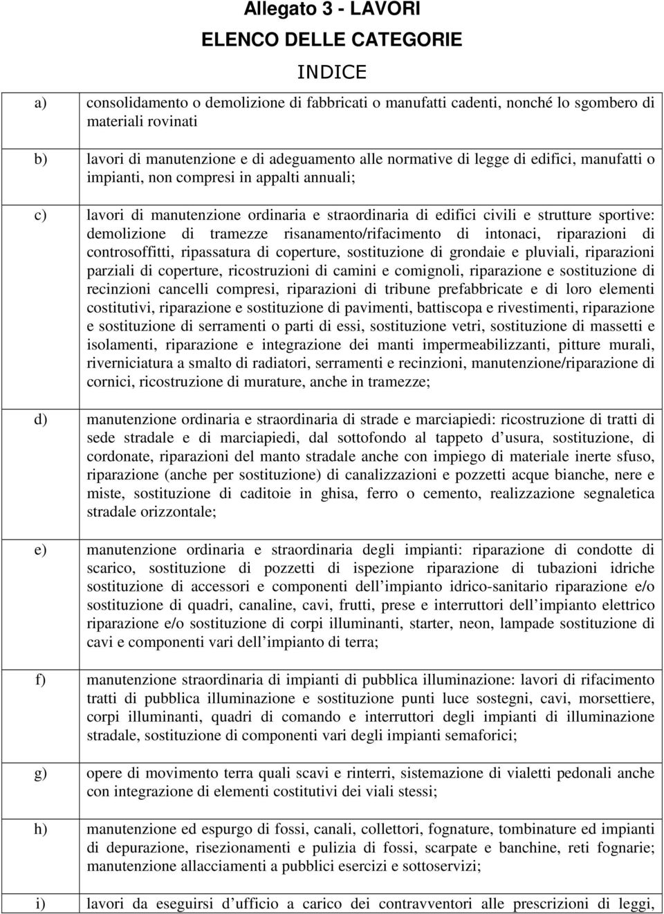 demolizione di tramezze risanamento/rifacimento di intonaci, riparazioni di controsoffitti, ripassatura di coperture, sostituzione di grondaie e pluviali, riparazioni parziali di coperture,