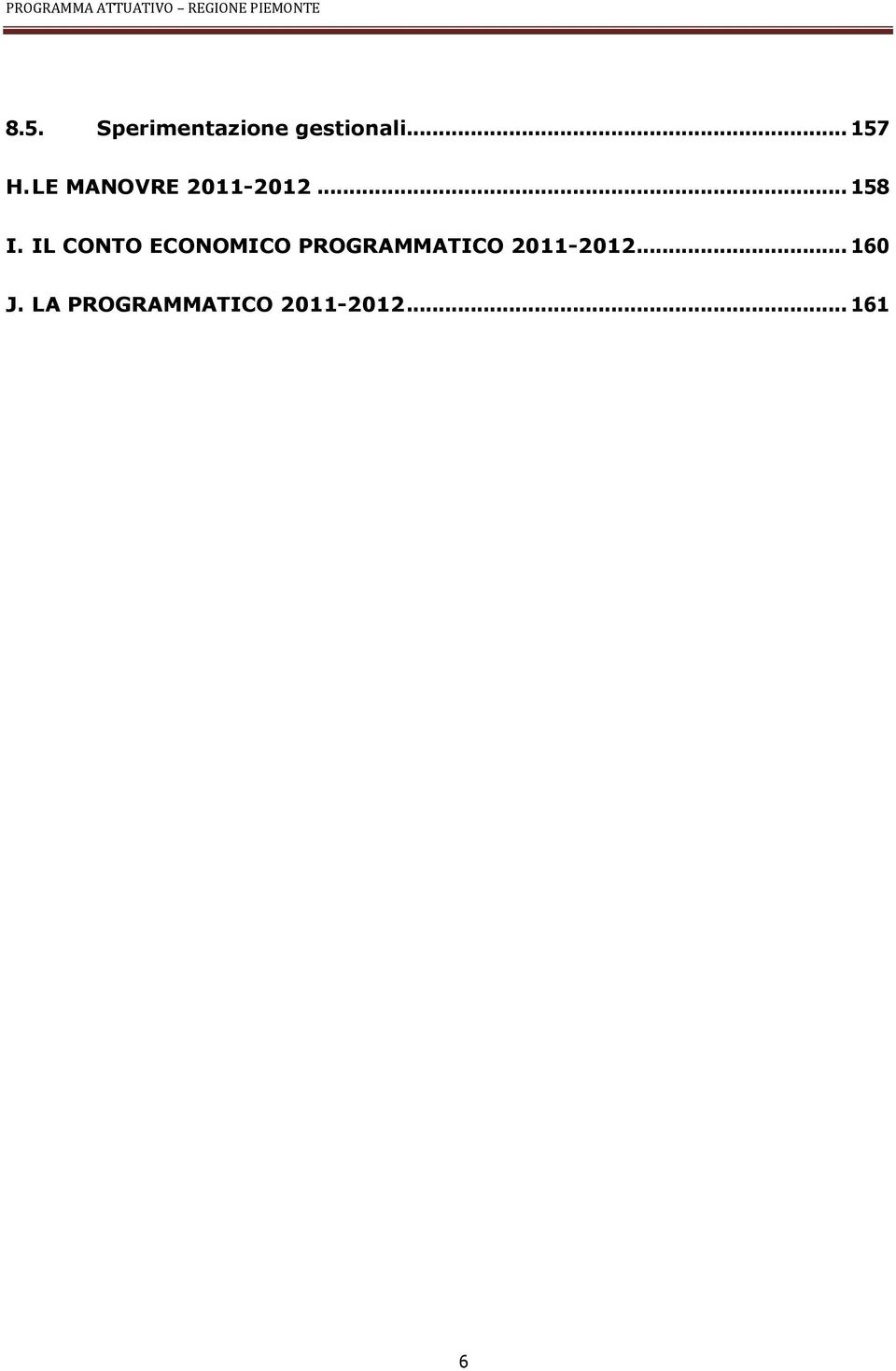 IL CONTO ECONOMICO PROGRAMMATICO