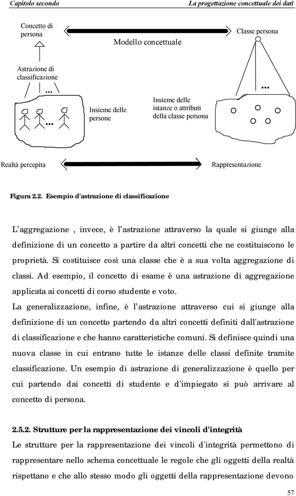 2. Esempio d'astrazione di classificazione L aggregazione, invece, è l astrazione attraverso la quale si giunge alla definizione di un concetto a partire da altri concetti che ne costituiscono le