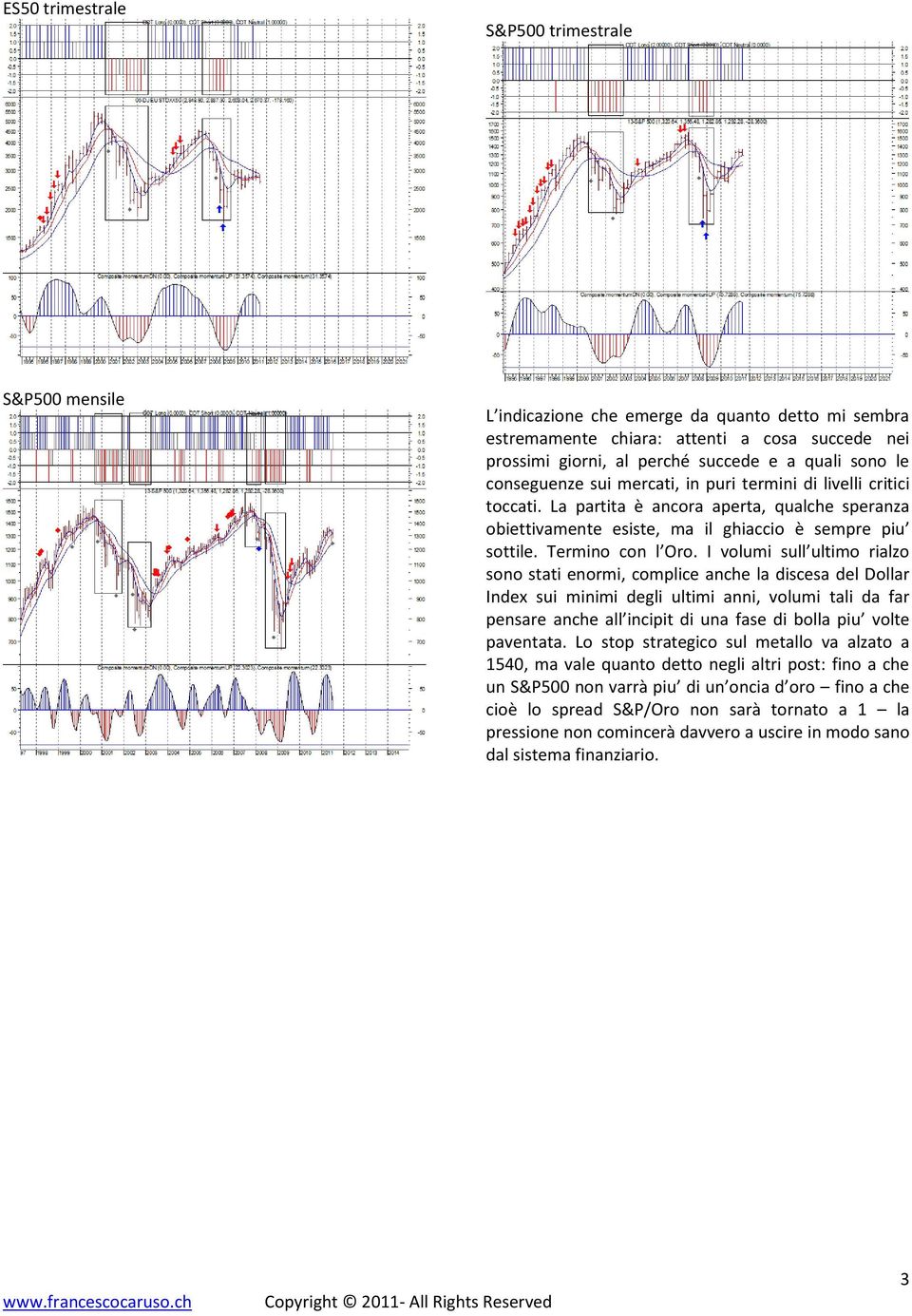 I volumi sull ultimo rialzo sono stati enormi, complice anche la discesa del Dollar Index sui minimi degli ultimi anni, volumi tali da far pensare anche all incipit di una fase di bolla piu volte